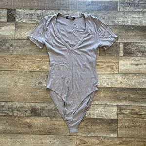 V neck bodysuit
